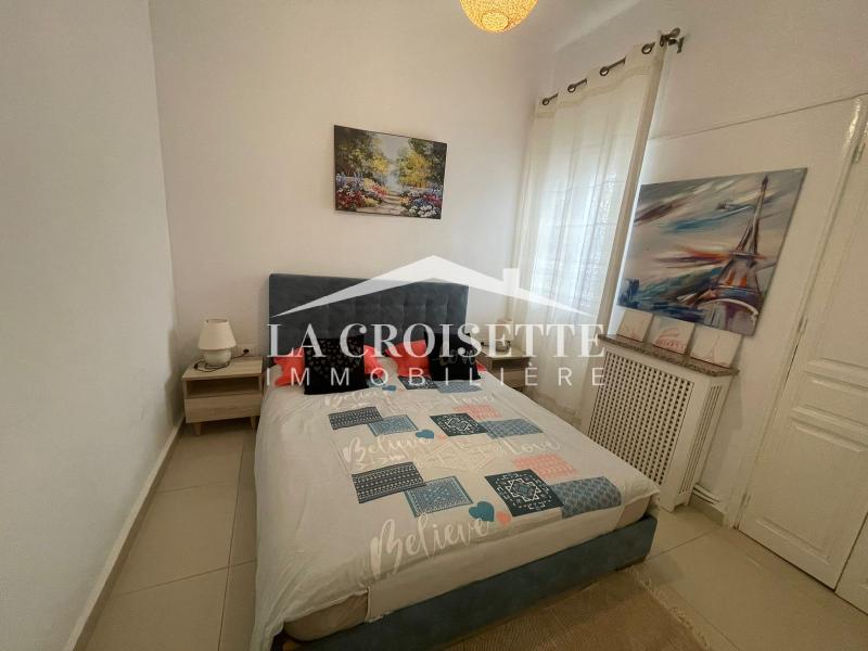 Appartement meublé S+2 avec terrasse vue sur mer à La Marsa