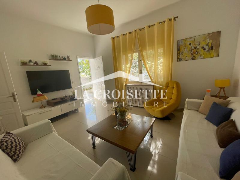 Appartement meublé S+2 avec terrasse vue sur mer à La Marsa