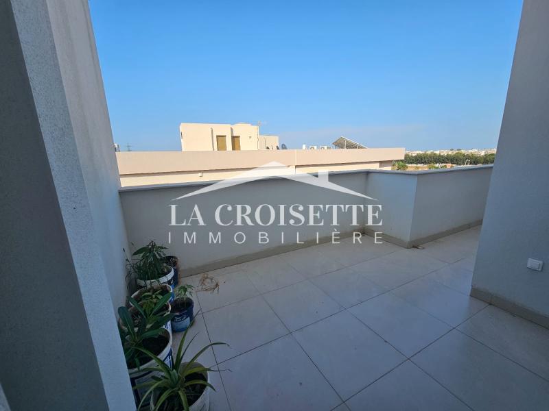Appartement S+2 avec terrasse aux Jardins de Carthage