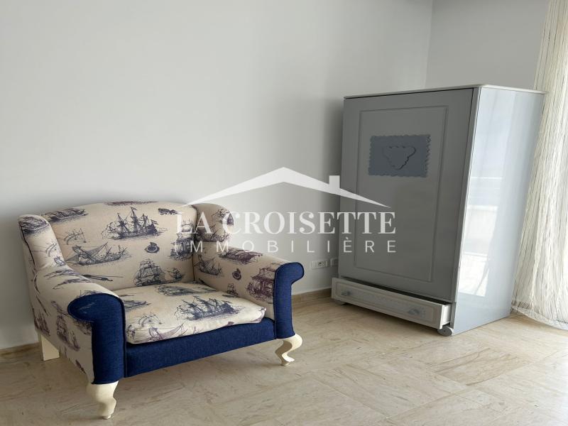 Appartement meublé S+3 avec terrasse aux Jardins de Carthage
