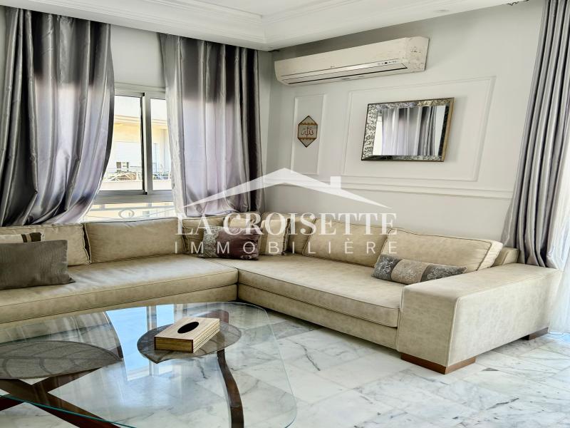 Appartement meublé S+3 avec terrasse aux Jardins de Carthage
