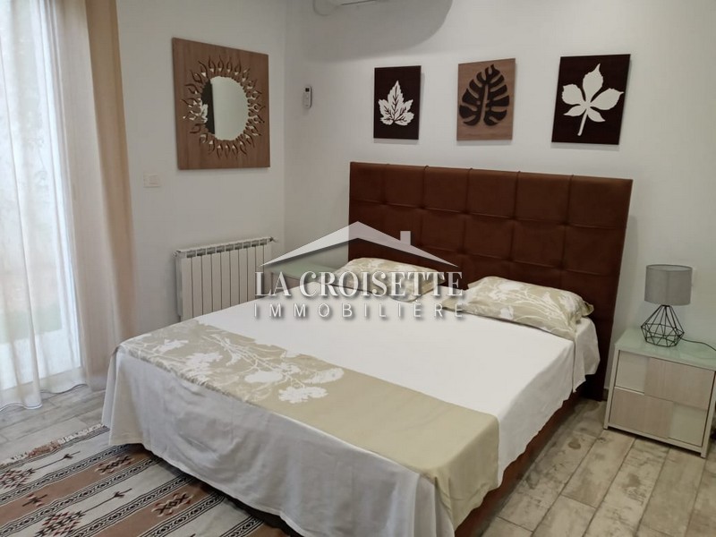 Rez-de-chaussée S+2 meublé à La Marsa