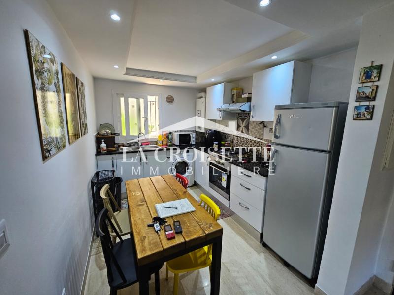 Duplex meublé S+3 avec jardin à La Marsa 