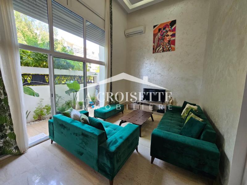 Duplex meublé S+3 avec jardin à La Marsa 