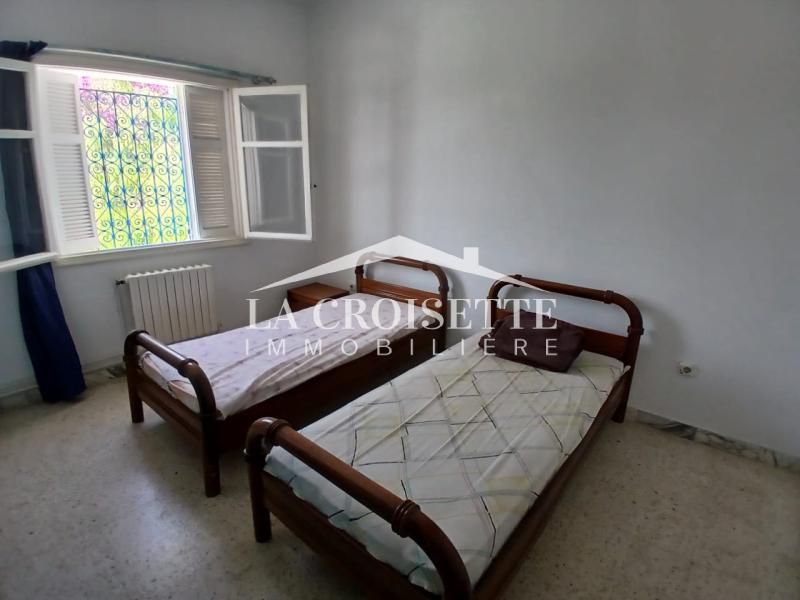 Duplex meublé S+3 avec terrasse à La Marsa
