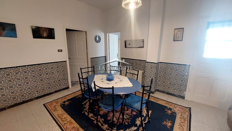 Etage de villa meublé S+2 avec terrasse à Sidi Bou Said