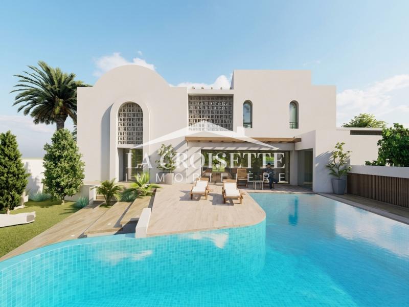 Villa S+6 avec piscine et studio indépendant à Gammarth