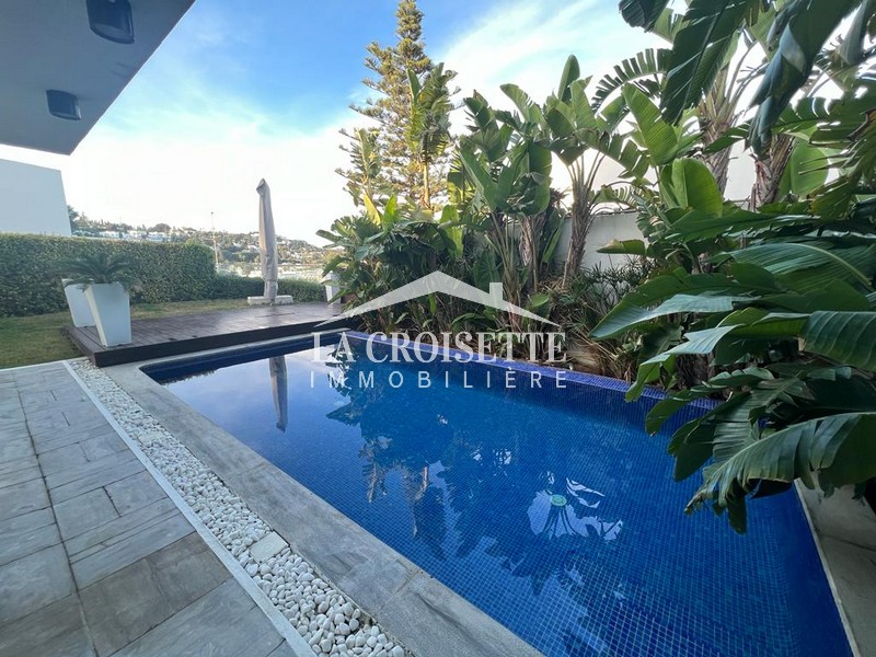 Villa s3 meublée avec vue sur mer à La Marsa