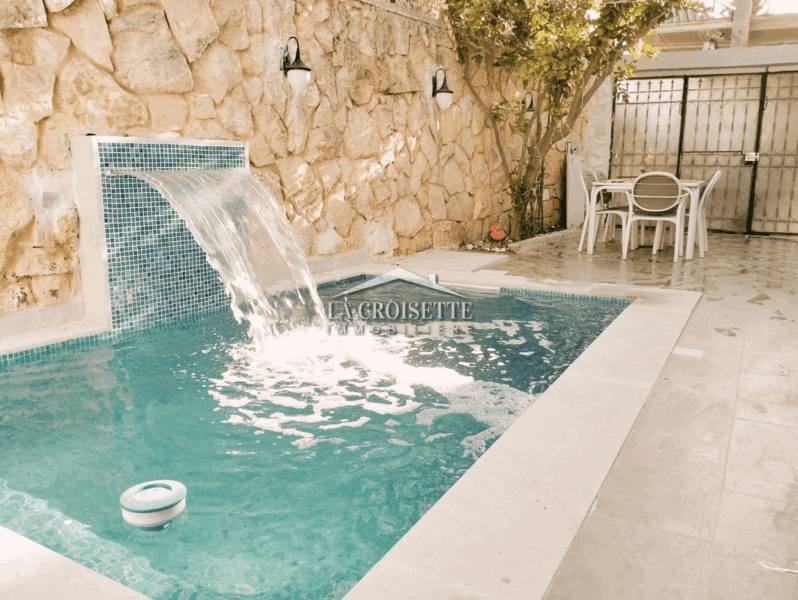 Villa meublée S+3 avec piscine à Carthage