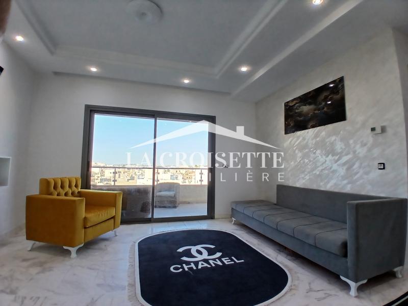 Appartement meublé S+1 avec terrasse à L'aouina 