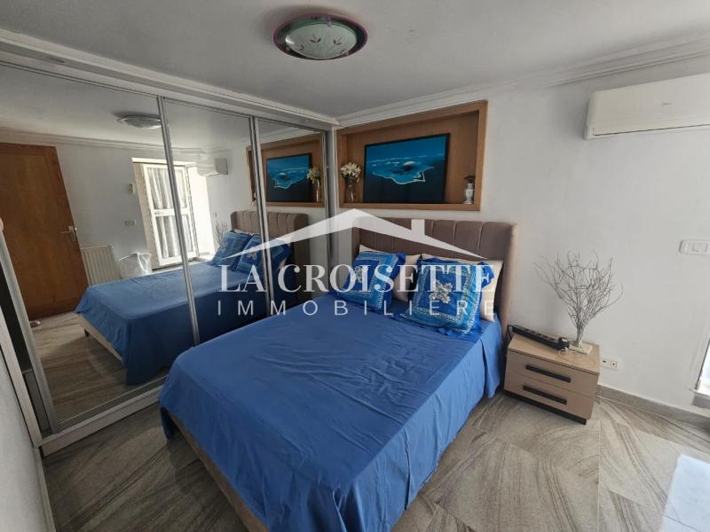 Appartement meublé S+2 vue sur mer à La Marsa