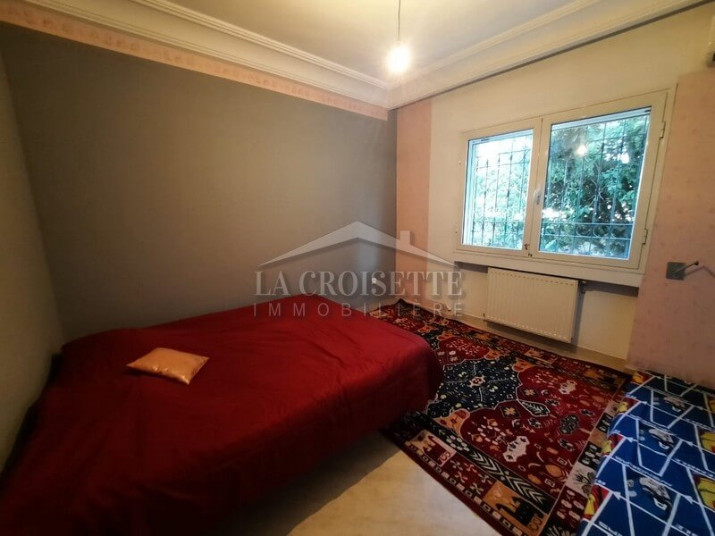 Appartement meublé S+2 avec jardin à Ain Zaghouan Nord 