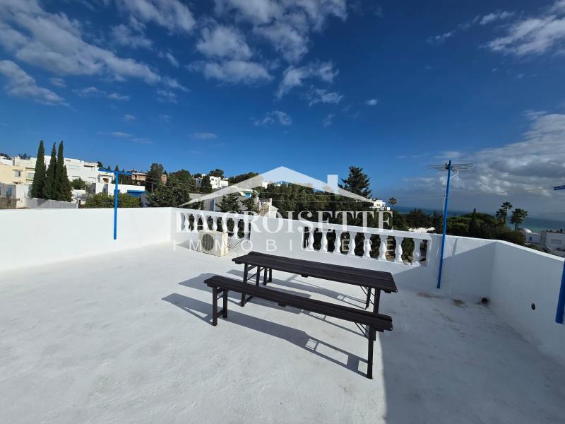 Étage de villa S+2 meublé à Carthage Amilcar