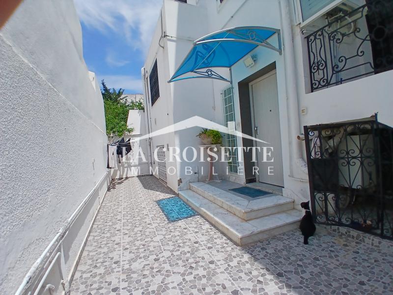 Rez-de-chaussée de villa S+3 meublé à La Marsa